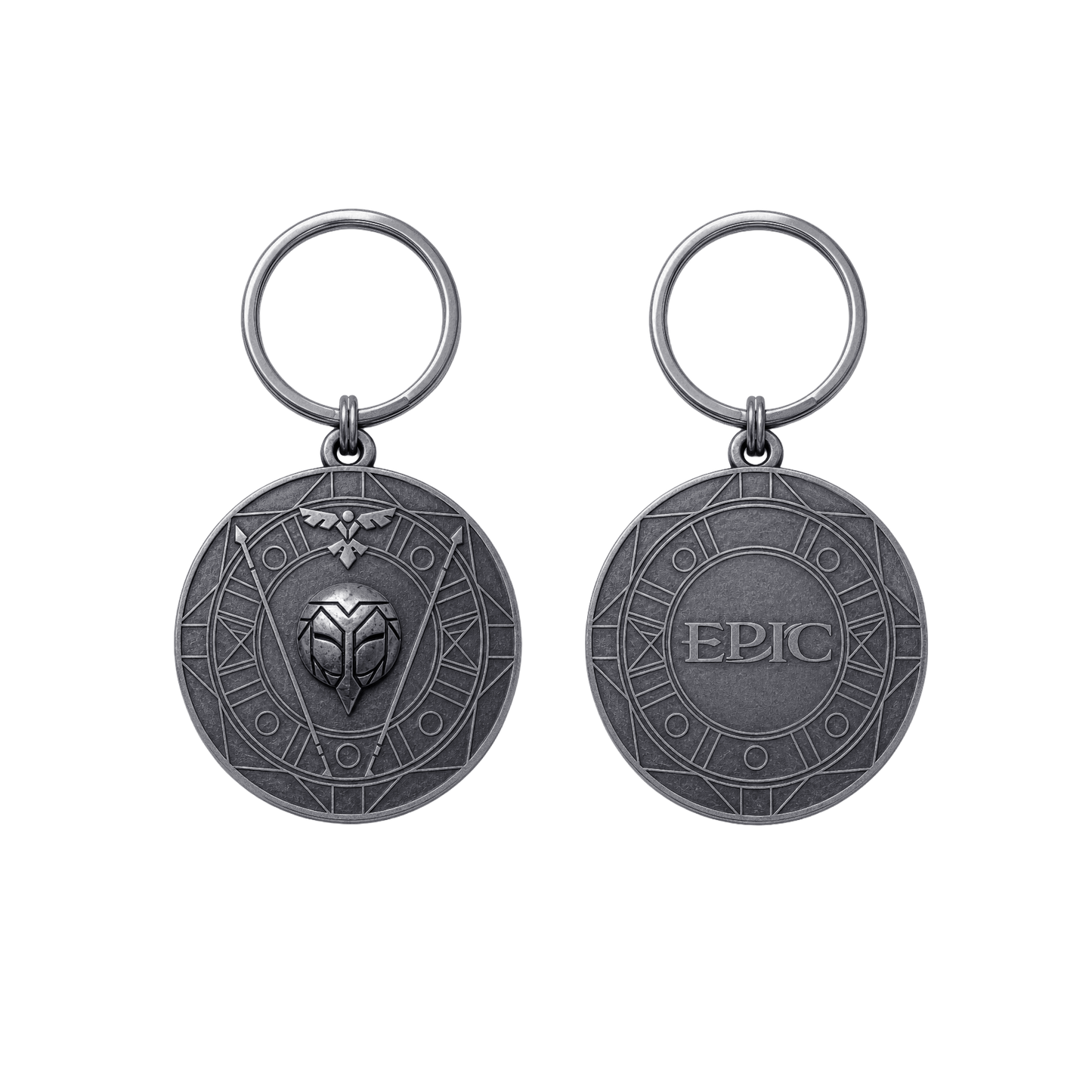 Quick Thought Emblem Keychain
