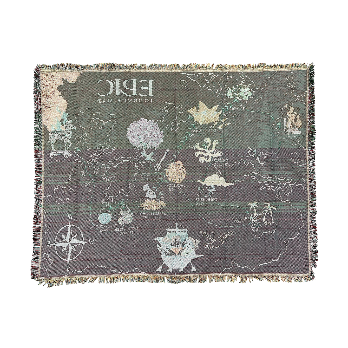 Premium Journey Map Woven Blanket (EPIC Signature Collection)