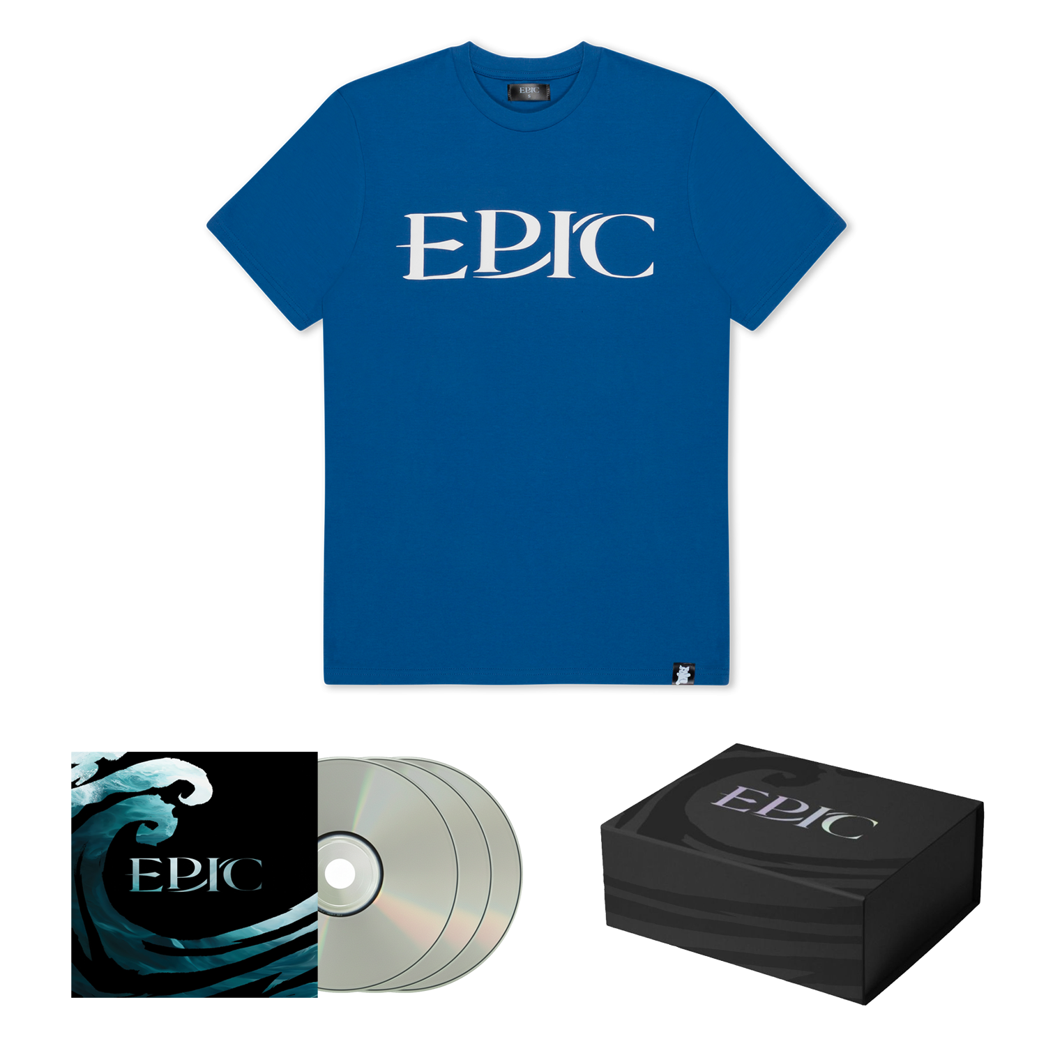 EPIC CD + EPIC Puff Ocean Blue T-Shirt Box Set