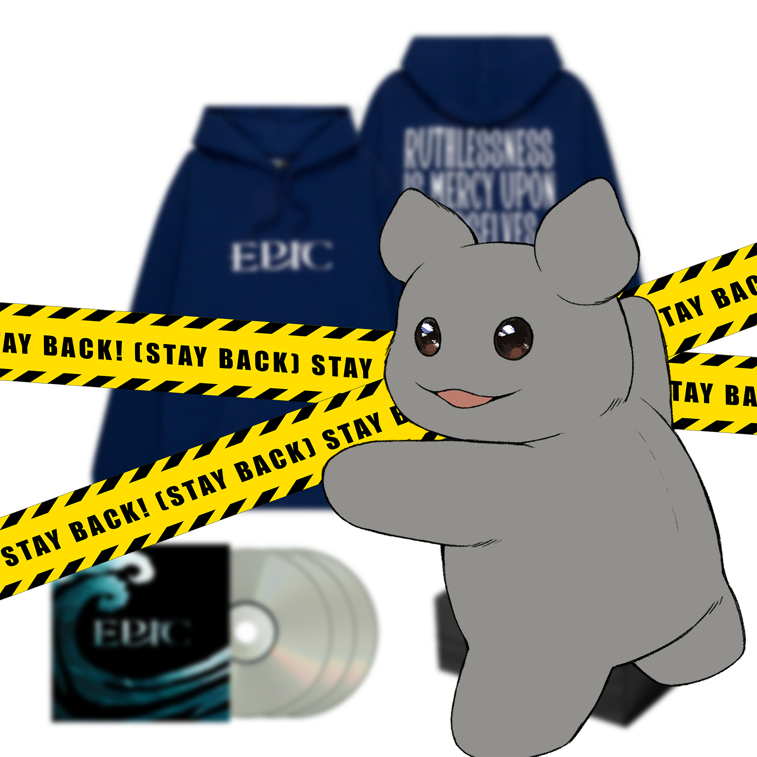 EPIC CD + Ruthlessness is Mercy Blue Hoodie