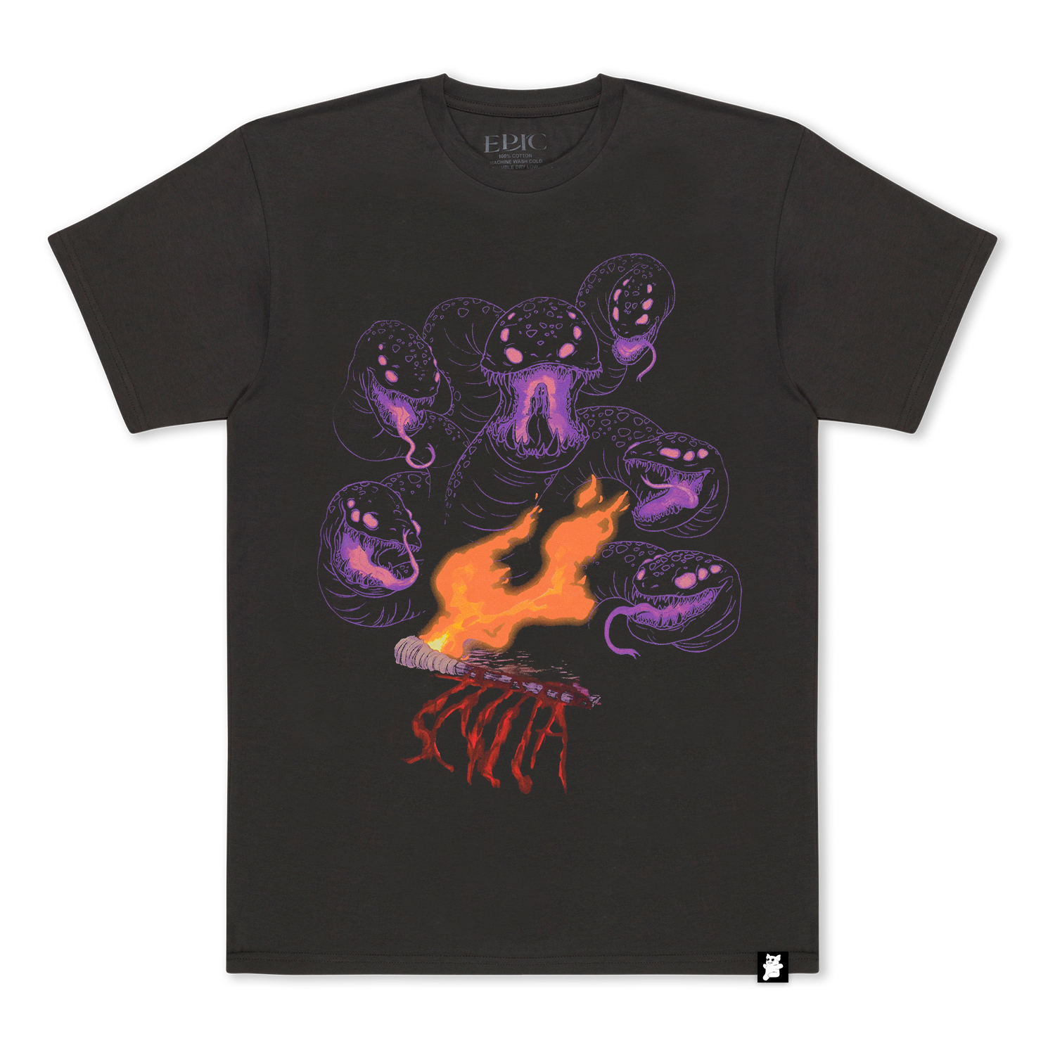 Scylla T-Shirt - Faded Black