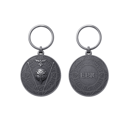 Quick Thought Emblem Keychain