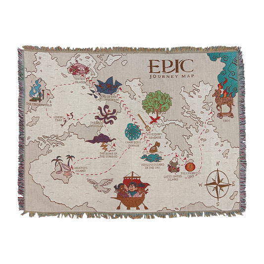 Premium Journey Map Woven Blanket (EPIC Signature Collection)