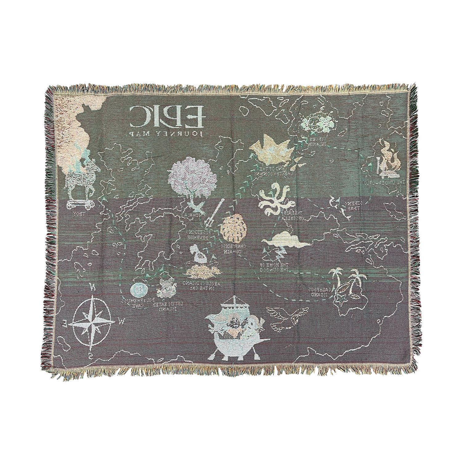 Premium Journey Map Woven Blanket (EPIC Signature Collection)