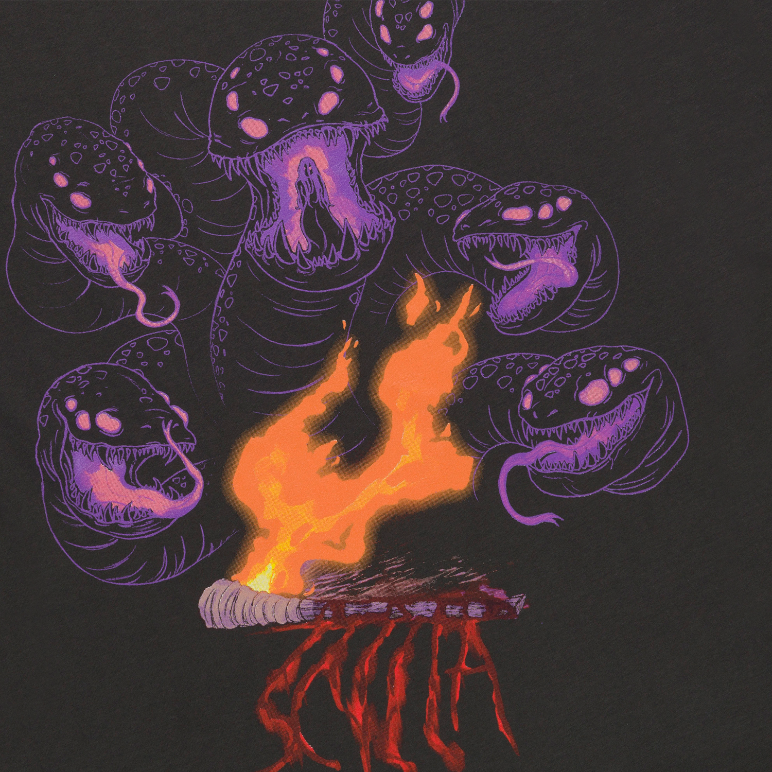 Scylla T-Shirt - Faded Black